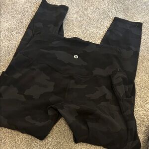 lululemon athletica Black Camo Leggings